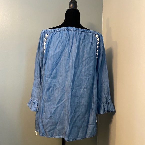 Denim Lace Up Tunic - Billy T - Picture 11 of 15